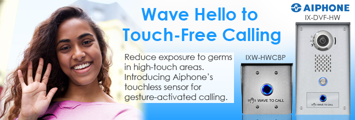 Aiphone Wave to Open Touch Free Calling